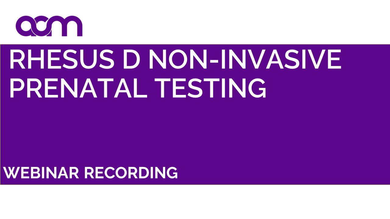 Rhesus D Non-Invasive Prenatal Testing