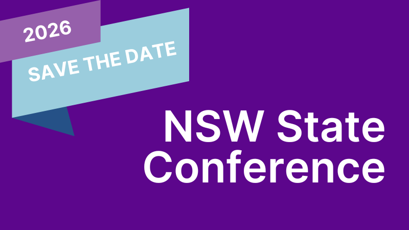 Save the Date - 2026 NSW State Conference